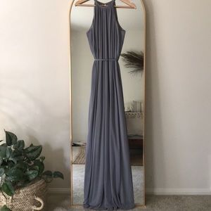 Chiffon Grey Bridesmaid Dress